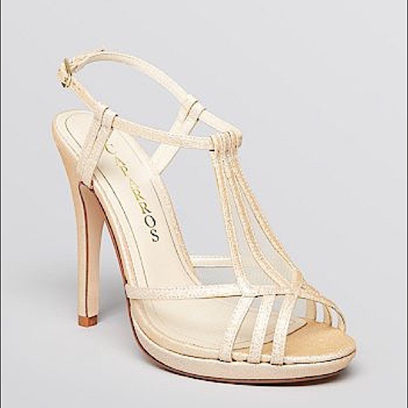 Caparros Lucky Peach Glitz Heels Size 8.5 - Picture 2 of 9